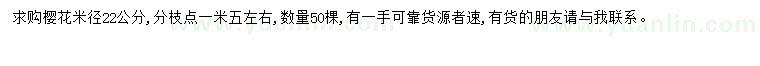 求購米徑22公分櫻花