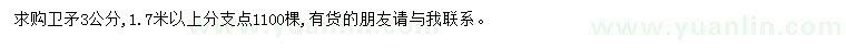 求購3公分衛(wèi)矛
