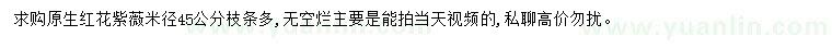 求購米徑45公分紅花紫薇