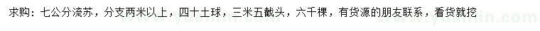 求購7公分流蘇