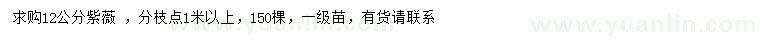 求購12公分紫薇
