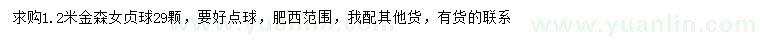 求購1.2米金森女貞球
