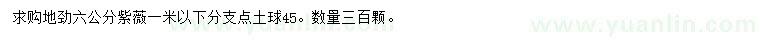 求購(gòu)6公分紫薇
