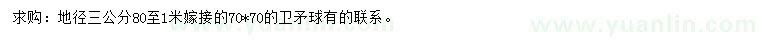 求購地徑3公分衛(wèi)矛球