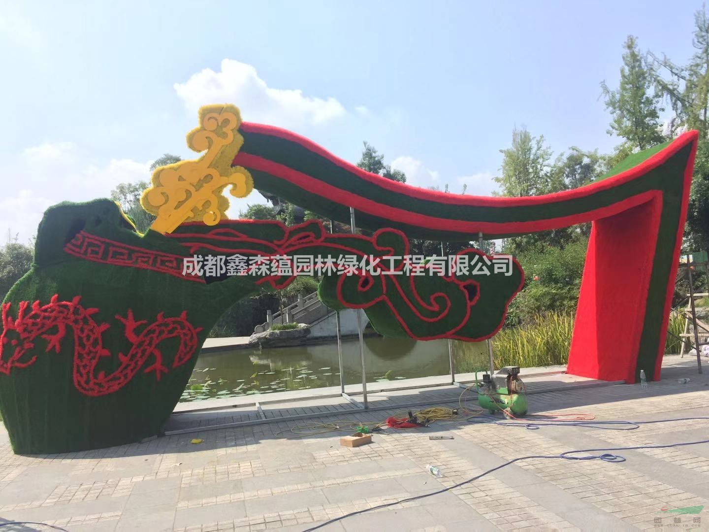 成都仿真草花材料 成都仿真植物綠雕 成都假花批發(fā)基地