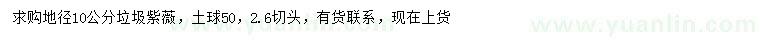 求購(gòu)地徑10公分紫薇