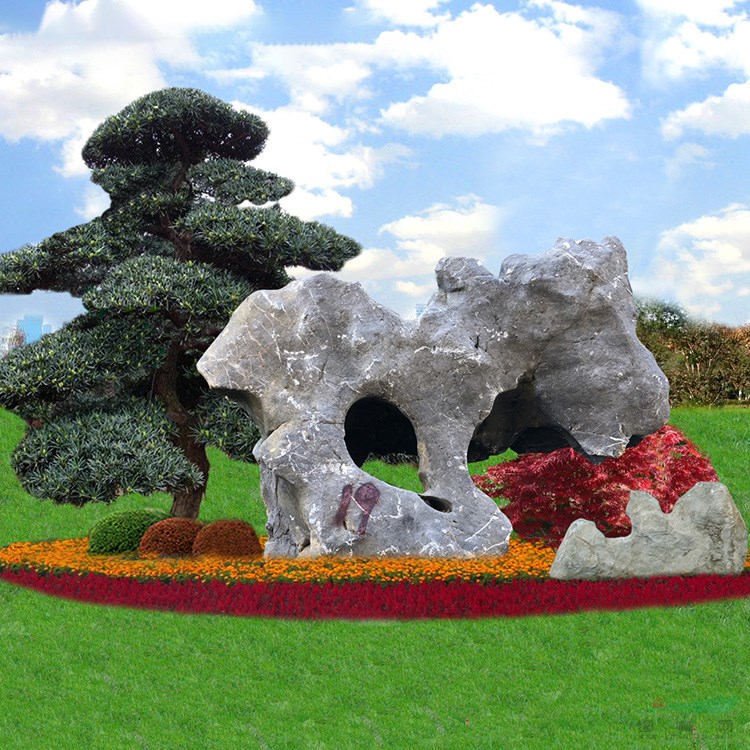 產(chǎn)地直銷優(yōu)質(zhì)大型太湖石點石窟窿石草坪點綴石 19#