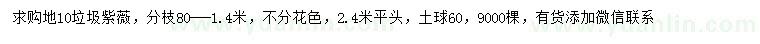 求購地徑10公分紫薇