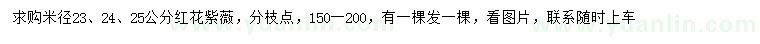 求購米徑23、24、25公分紅花紫薇