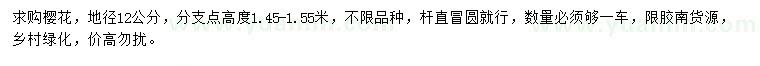 求購地徑12公分櫻花