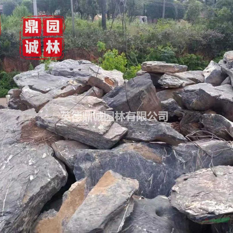 黑太湖英德石太湖石造型原石人工湖石材草坪點綴奇石基地