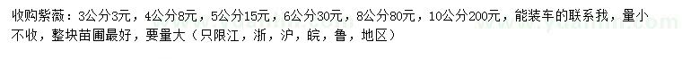 求購3、4、5、6、8、10公分紫薇