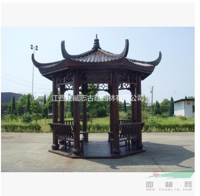 长期提供防腐木凉亭，多规格可来图定制