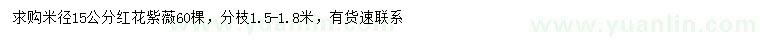 求購(gòu)米徑15公分紅花紫薇