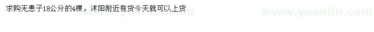 求購18公分無患子