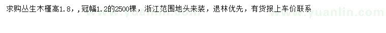 求購冠幅1.2米叢生木槿