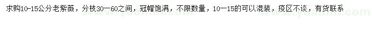 求購10-15公分老紫薇