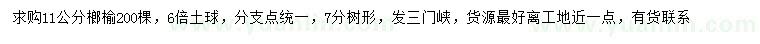 求購(gòu)11公分榔榆