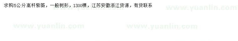 求購(gòu)5公分高桿紫薇