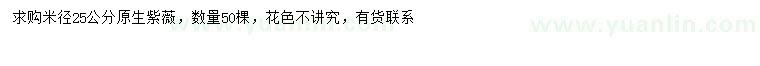 求購米徑25公分紫薇