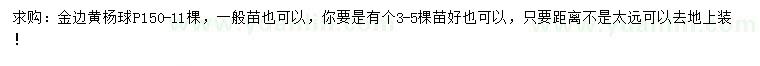 求購(gòu)冠150公分金邊黃楊球