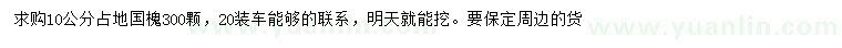 求購10公分國(guó)槐