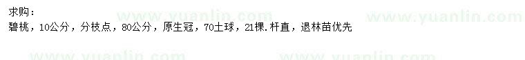 求購10公分碧桃
