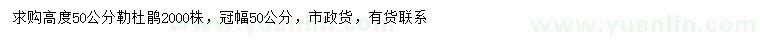 求購高50公分勒杜鵑