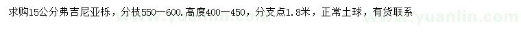 求購(gòu)15公分弗吉尼亞櫟