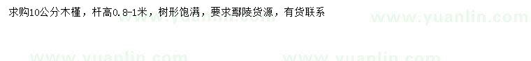 求購10公分木槿