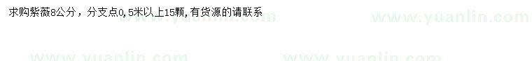 求購8公分紫薇