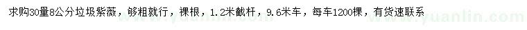 求購30量8公分紫薇