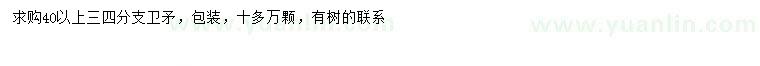 求購(gòu)40公分以上衛(wèi)矛