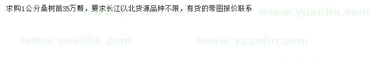 求購1公分桑樹