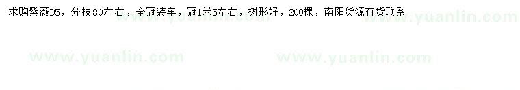 求購地徑5公分紫薇