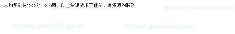 求購12公分紫荊