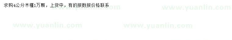 求購(gòu)4公分木槿