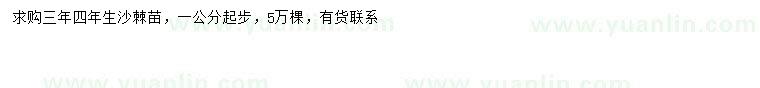 求購1公分以上沙棘