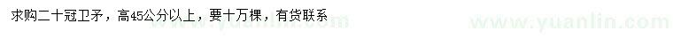 求購高45公分以上衛(wèi)矛