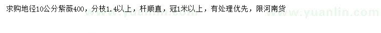 求購地徑10公分紫薇
