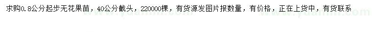 求購0.8公分以上無花果