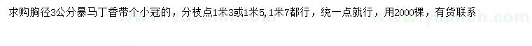 求購胸徑3公分暴馬丁香