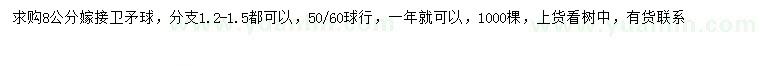 求購8公分衛(wèi)矛球