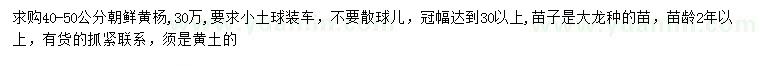 求購40-50公分朝鮮黃楊