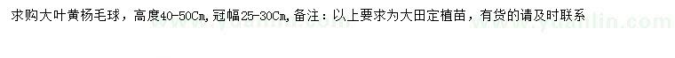 求購(gòu)冠幅25-30公分大葉黃楊球