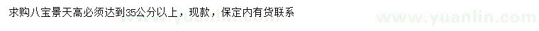 求購(gòu)高35公分以上八寶景天