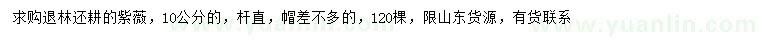 求購10公分紫薇