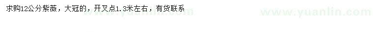 求購(gòu)12公分紫薇