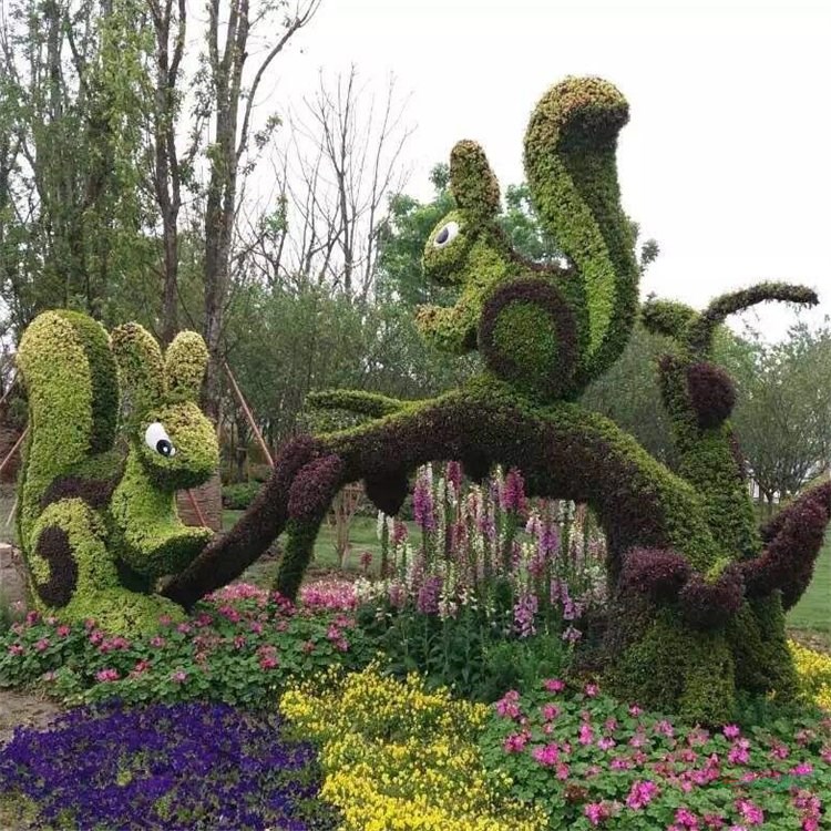 造型綠雕 大型景觀雕塑 立體花壇 五色草造型 公園景觀園林綠化 花境植物批發(fā)