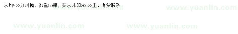 求購9公分刺槐